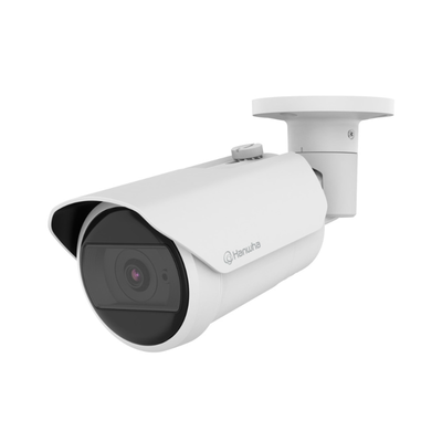 Hanwha QNO-C8013R Q Core 5MP Outdoor AI Bullet Camera, H.265, 30fps, 25m IR, IK10, 3mm Lens