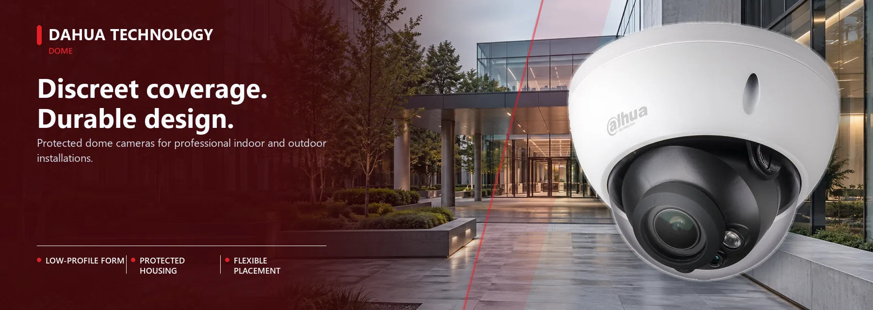 Dahua dome shown in a relevant Australian property setting.