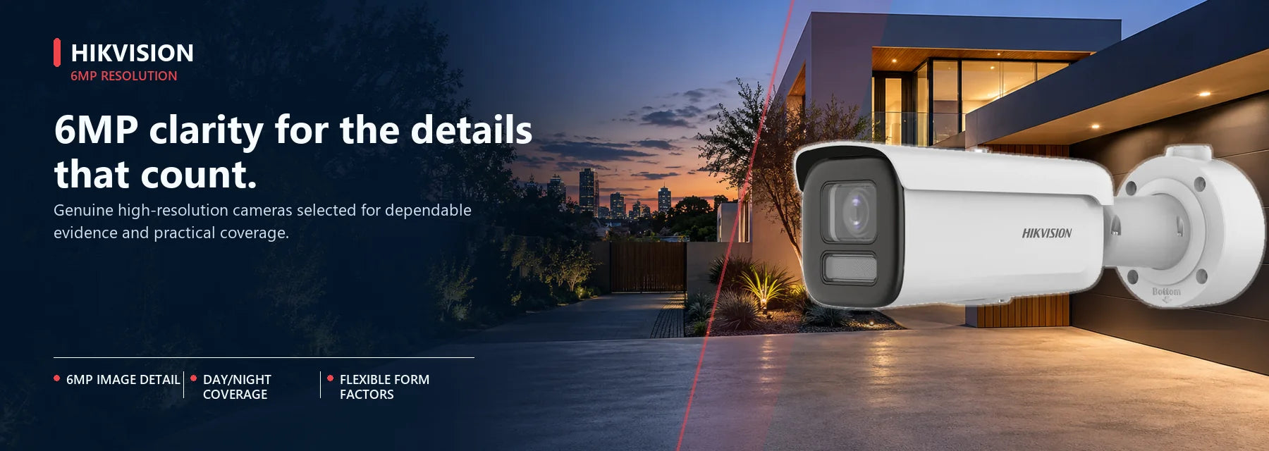 Hikvision 6mp shown in a relevant Australian property setting.