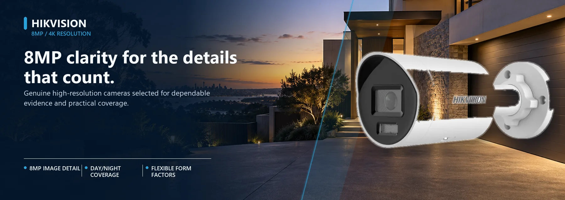 Hikvision 8mp shown in a relevant Australian property setting.