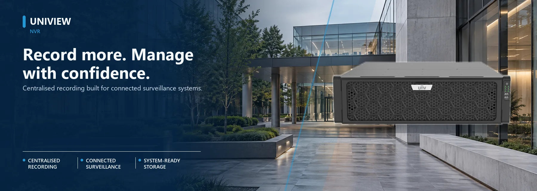 Uniarch By Uniview NVRs product shown in a Security Australia surveillance setting.