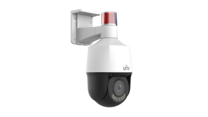 Uniview IPC6324LWH-AX5C-VG2 4MP 5× Tri-Guard PTZ Network Camera with Warm Light, Two-Way Audio & ColorHunter