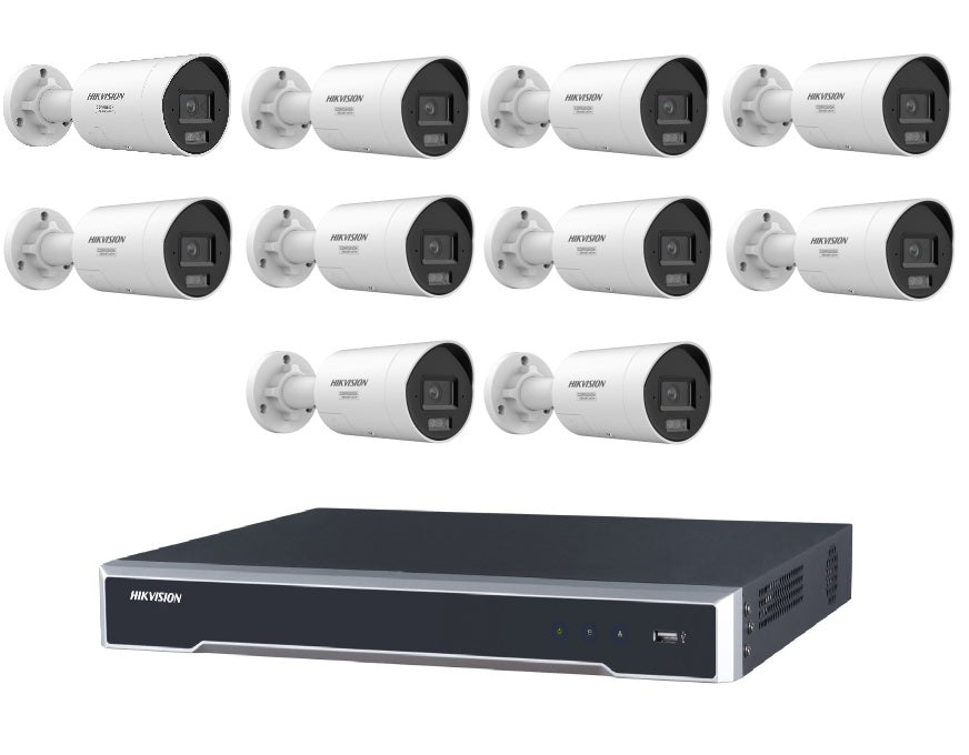10 cam kit 2CD2067G3-LI2UY-SL and DS-7616NI-M2-16P 1