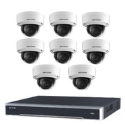 8MP 8CH Hikvision CCTV Kit: 8 x Outdoor Vandalproof Domes with Acusense + 8CH NVR