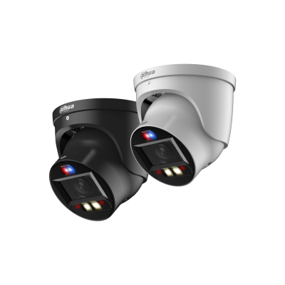 Dahua TIOC DH-IPC-HDW3849H-ZAS-PV-ANZ-BLK 8MP AI Active Deterrence Motorised Turret Camera BLACK