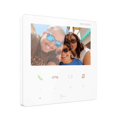 Hikvision DS-KH6110-WE1 (White) 4.3″ IP Indoor Station with Wi-Fi & PoE