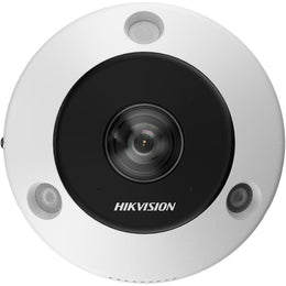 Hikvision DS-2CD63C5G1-IVS 12MP Outdoor Fisheye Camera, Immervision Lens, 15m IR, Built-in Mic, IP66, 1.29mm