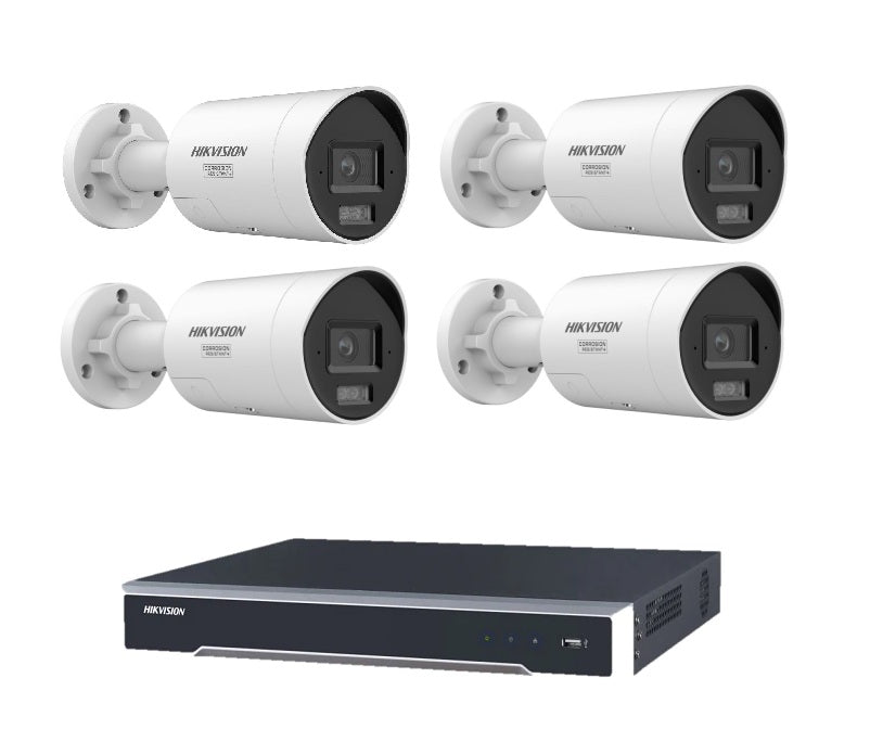 4 cam kit DS-2CD2067G3-LI2UY-SL + DS-7604NI-M1-4P NVR