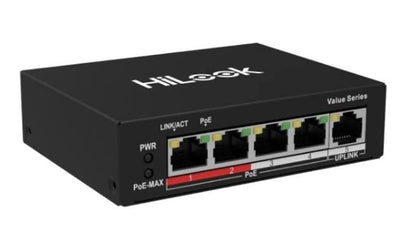 HiLook NS-0105P-35(B) 5-Port PoE Network Switch – 35W Total Budget, Desktop Design