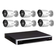 6MP 8CH Hikvision CCTV Kit: 6 x Mini Bullet Cameras + 8CH NVR