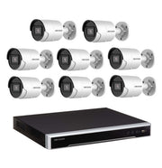 6MP 8CH Hikvision CCTV Kit: 8 x Mini Bullet Cameras + 8CH NVR