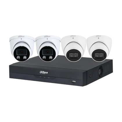 Dahua 8 MP + 8 Channels Kit: 2 x 8MP TiOC and 2 x 8MP Turret Cameras with 8CH AI NVR