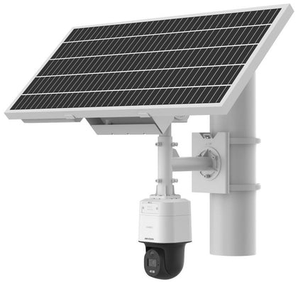 Hikvision 4MP ColorVu DS-2XS3Q47G1-LDH/4G Solar-Powered PT Camera with 4G, Two-Way Audio, Built-in Battery & Solar Panel