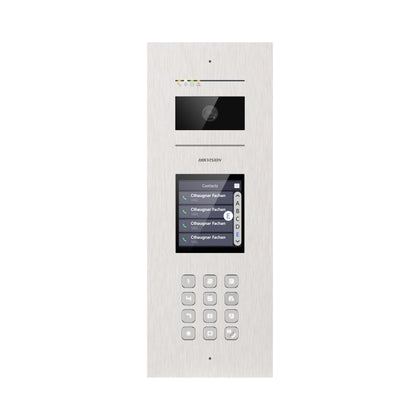Hikvision DS-KD7003EY-S2 2-Wire HD Door Station with Stainless Steel 316L Panel, Touch Display, Wide Angle WDR & IK08 Protection