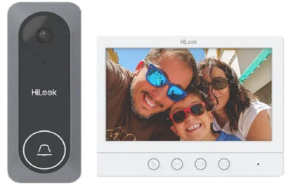 HiLook HA-KIT-A2-HILOOK 4-Wire Video Intercom Kit with Indoor Monitor, Door Station, Mobile App Control &amp; Night Vision