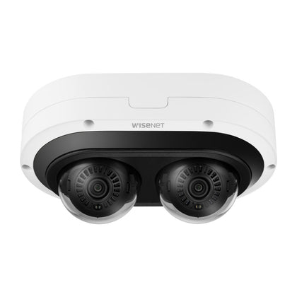 Hanwha Wisenet PNM-C12083RV 2x 6MP Outdoor AI Multi Directional Camera, 2ch, 3.54-6.69mm