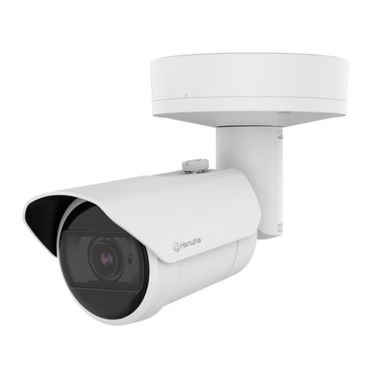 Hanwha XNO-A8084R 5MP AI IR Outdoor Vandal Bullet Camera (3.3–9.3 mm Motorised Varifocal Lens)