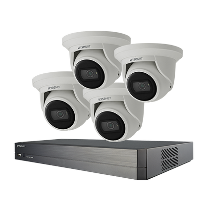 Hanwha Vision CT-ANE-KIT-8CH4CAM A Series Kit (4 x ANE-L7012R + 1 x ARN-810S w/ 4TB HDD)