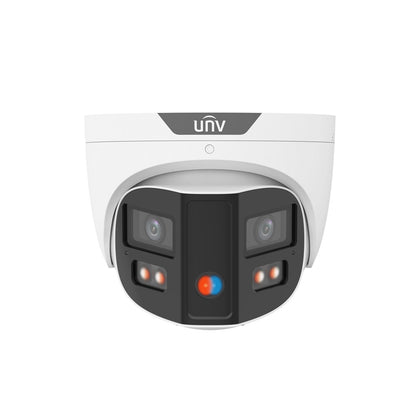 Uniview IPC3K28SE-ADF28KMC-DL-I0 8MP Double-Light Alarm Binocular Eyeball Camera, PoE