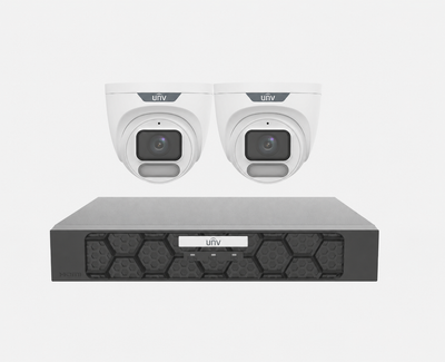 Uniview UNV Acutrack Owlview 2 x 8MP Triguard CCTV Kit; 4CH NVR - NO HDD included