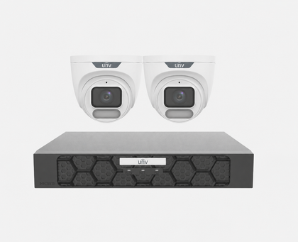 Uniview UNV Acutrack Owlview 2 x 8MP Triguard CCTV Kit; 4CH NVR - NO HDD included