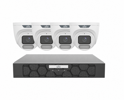 Uniview UNV Acutrack Owlview 4 x 8MP Smart CCTV Kit 8CH NVR - NO HDD included