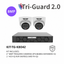 Uniview UNV Acutrack Triguard 2 x 8MP Active Deterrence CCTV Kit; 4CH NVR - NO HDD included