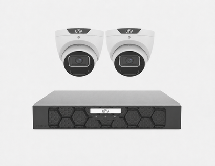 Uniview UNV Acutrack UNI8 2 x 8MP AI Security Camera Kit; 4CH NVR - NO HDD included