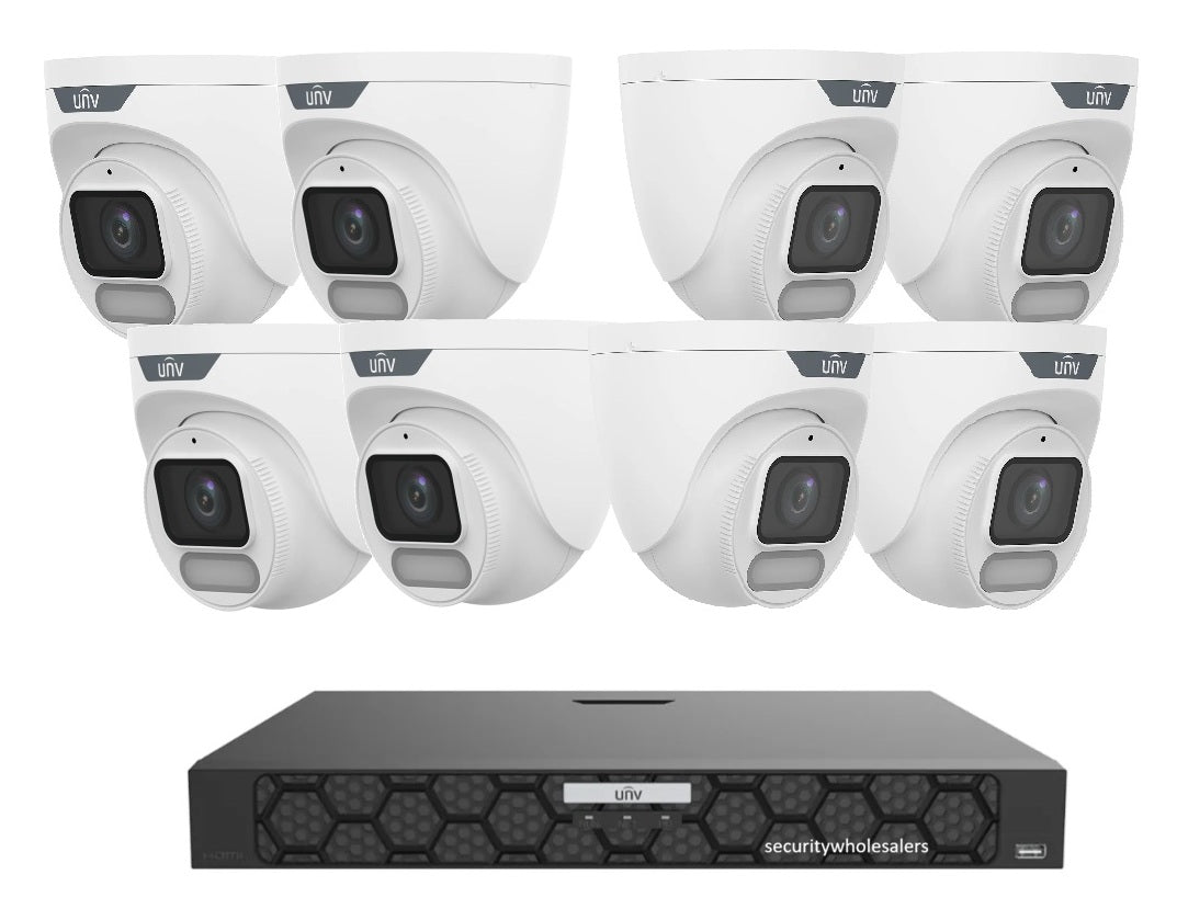 8view Uniview 8 Camera 8MP OwlView CCTV Kit with IQ Series NVR – ColorHunter ...