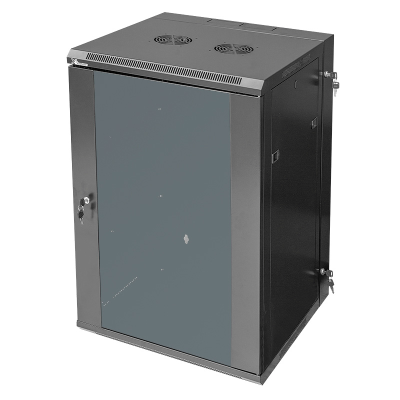 X2 Racks, 18RU Double Section Wall Mounted Cabinet, 600 (W) x 600 (D ...