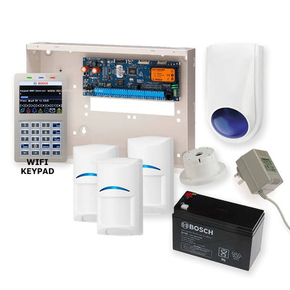 Bosch 6000 Series Alarm Kit with Smart WIFI Keypad, 3 x Bosch Gen2 PIRS and Accessories