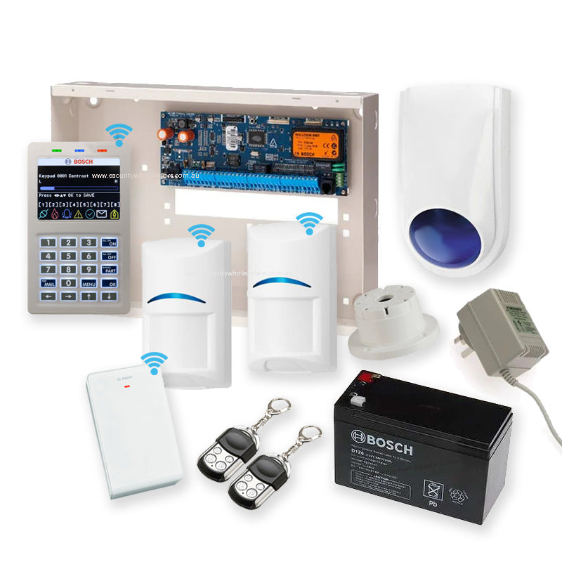 Bosch 6000 Series Alarm Kit with Smart Wifi Keypad, 2 x Bosch Gen2 Wir ...