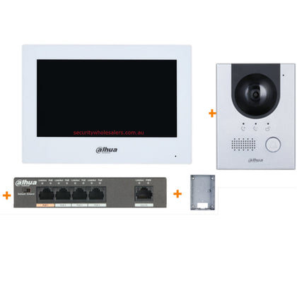 Dahua KTP01L-AUS 7inch Touch Screen IP Video Intercom Kit