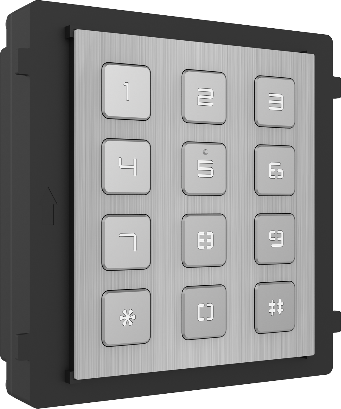 Hikvision DS-KD-KP/S 2nd Gen Intercom Keypad Module, IP65, 12VDC, Stai ...