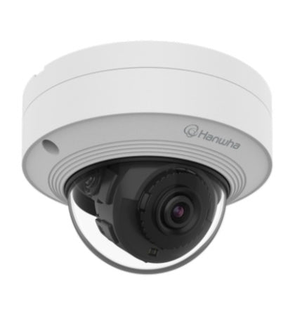 Hanwha Vision QNV-C8012 5MP AI Micro Vandal Dome Camera with 2.4mm Fixed Lens, 120dB WDR, AI Object Detection, IP66, IK10 & NEMA 4X