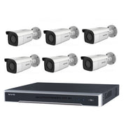 8MP 8CH Hikvision CCTV Kit: 6 x Outdoor Bullet Cameras powered by Darkfighter & Acusense + 8CH NVR