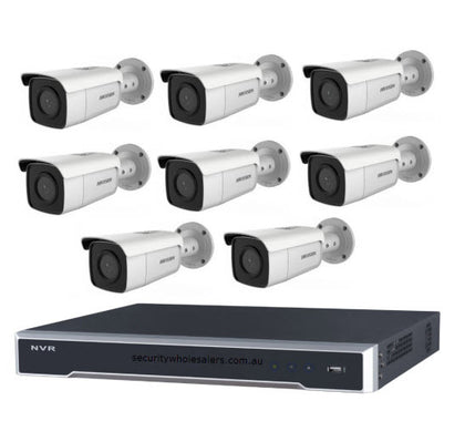 6MP 8CH Hikvision CCTV Kit: 8 x EXIR Bullet Cameras with Acusense + 8CH NVR