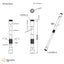 Hanwha Vision SBP-302CMW Telescopic Pendant Mount (White)