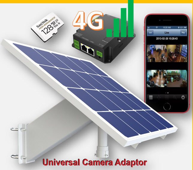 Xpand Module Solar-CCTV Kit (XPAND-module Battery/Panel/Bracket) Compatible With Mo ...