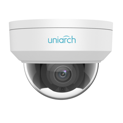 Uniarch powered by Uniview IPC-D1E6-AF28K 6MP Starlight Vandal Dome Network Camera w/ Ai Filtering