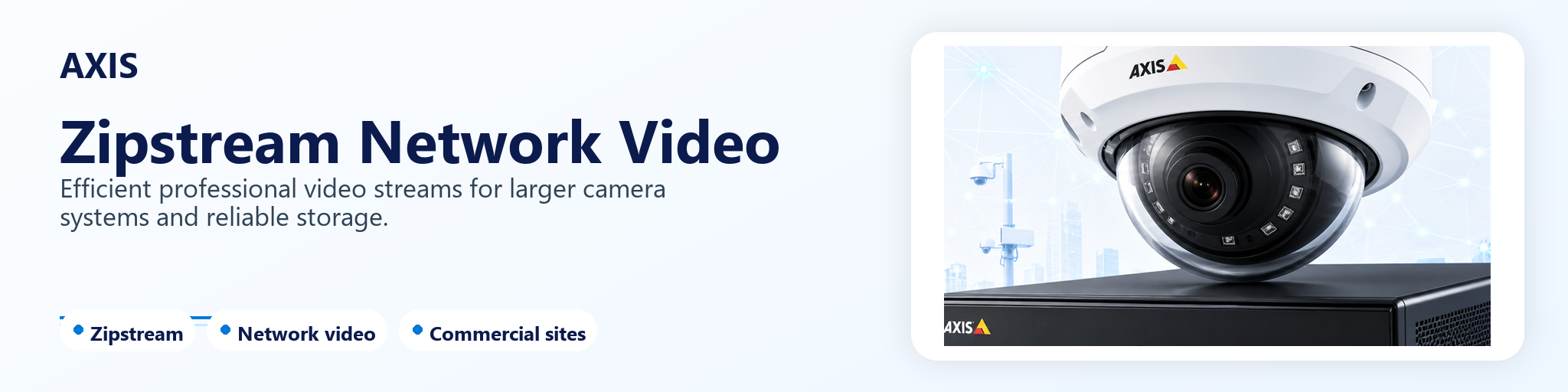 Network video solutions for professional security