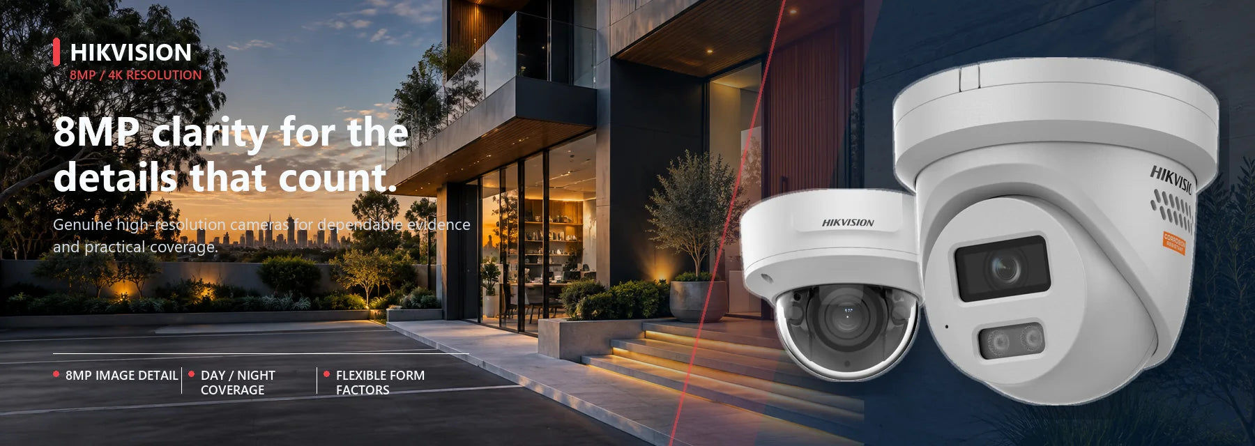 Hikvision 8mp shown in a relevant Australian property setting.